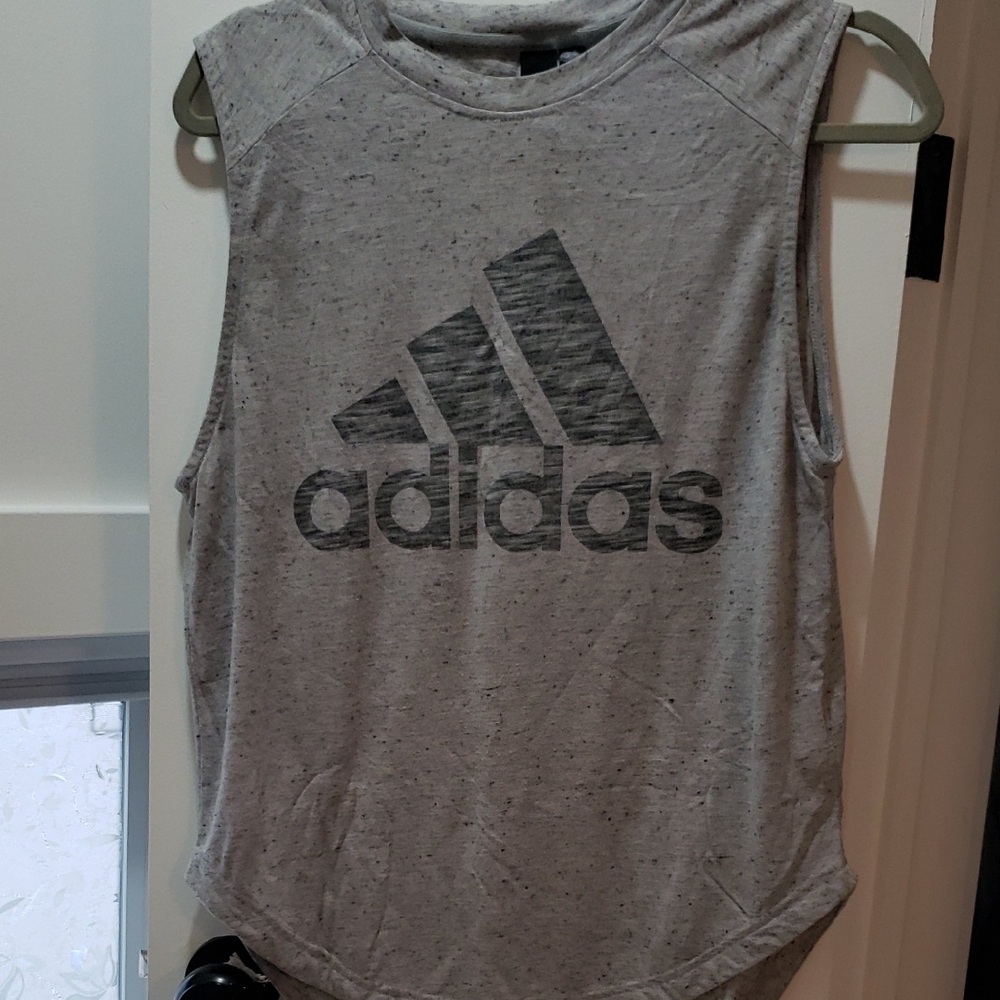 Adidas Gray Sleeveless Tank Top